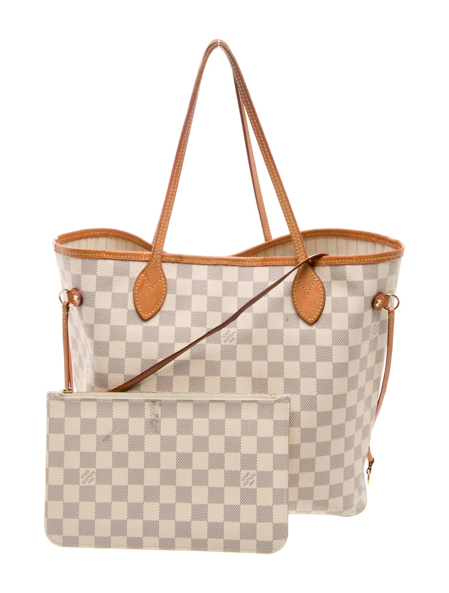 Louis Vuitton Damier Azur Neverfull w/Pouch MM